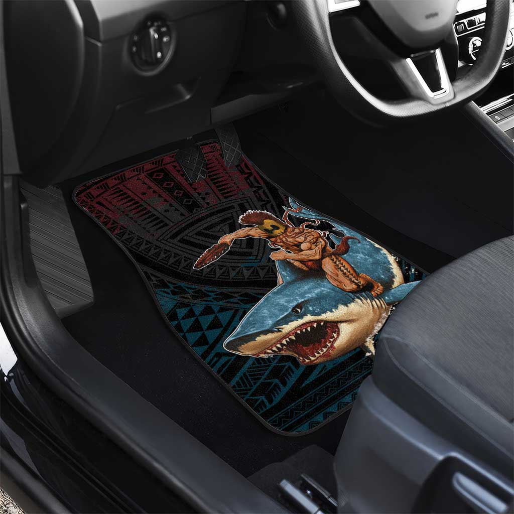 Hawaii Ikaika Car Mats Hawaiian Mythic Koa Tribal Warrior LT05 - Polynesian Pride