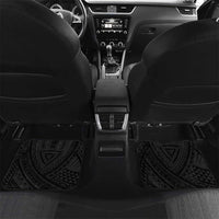 Hawaii Ikaika Car Mats Hawaiian Mythic Koa Tribal Warrior LT05 Set 2pcs - Back Black - Polynesian Pride