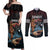 Hawaii Ikaika Couples Matching Off Shoulder Maxi Dress and Long Sleeve Button Shirt Hawaiian Mythic Koa Tribal Warrior