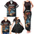 Hawaii Ikaika Family Matching Tank Maxi Dress and Hawaiian Shirt Hawaiian Mythic Koa Tribal Warrior