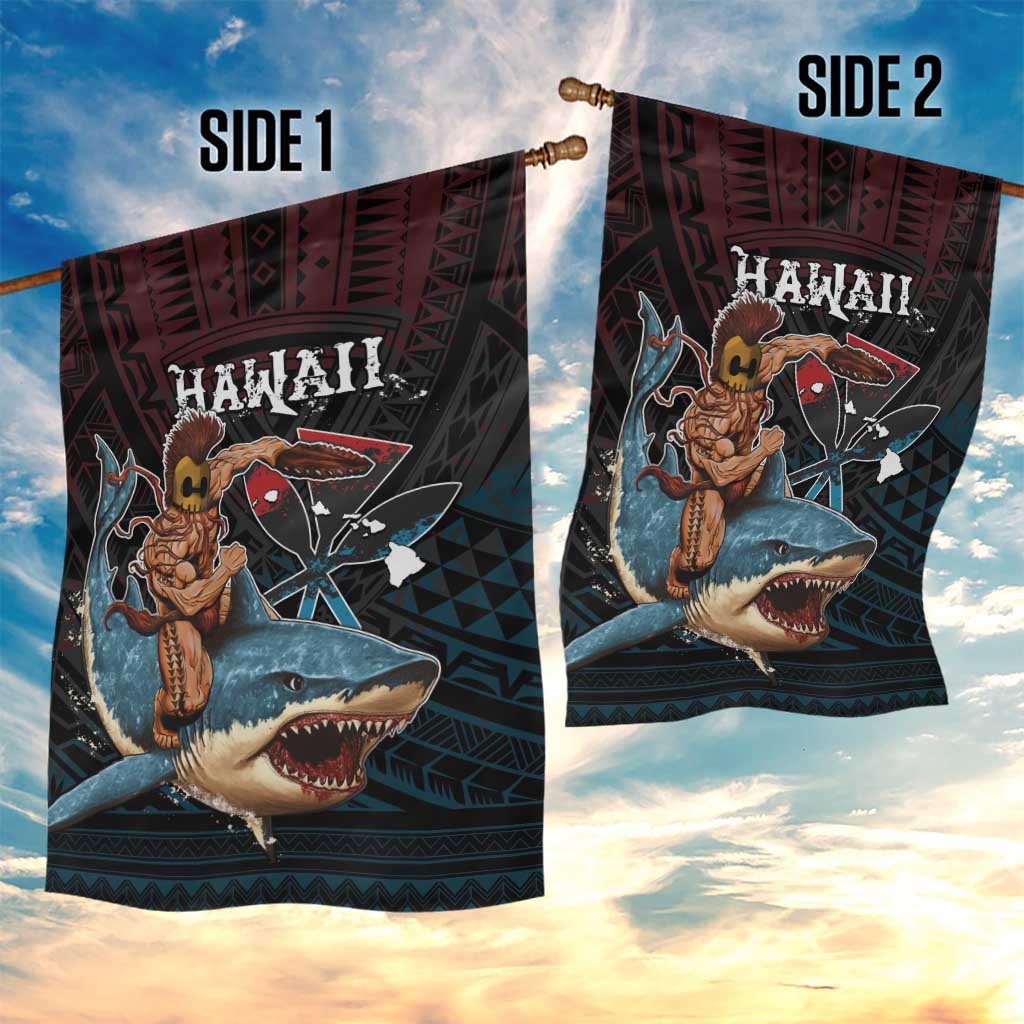 Hawaii Ikaika Garden Flag Hawaiian Mythic Koa Tribal Warrior LT05 - Polynesian Pride