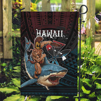 Hawaii Ikaika Garden Flag Hawaiian Mythic Koa Tribal Warrior LT05 Garden Flag Black - Polynesian Pride