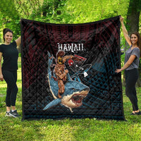 Hawaii Ikaika Quilt Hawaiian Mythic Koa Tribal Warrior LT05 - Polynesian Pride