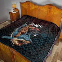 Hawaii Ikaika Quilt Hawaiian Mythic Koa Tribal Warrior LT05 - Polynesian Pride