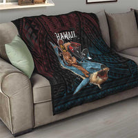 Hawaii Ikaika Quilt Hawaiian Mythic Koa Tribal Warrior LT05 - Polynesian Pride