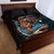 Hawaii Ikaika Quilt Bed Set Hawaiian Mythic Koa Tribal Warrior