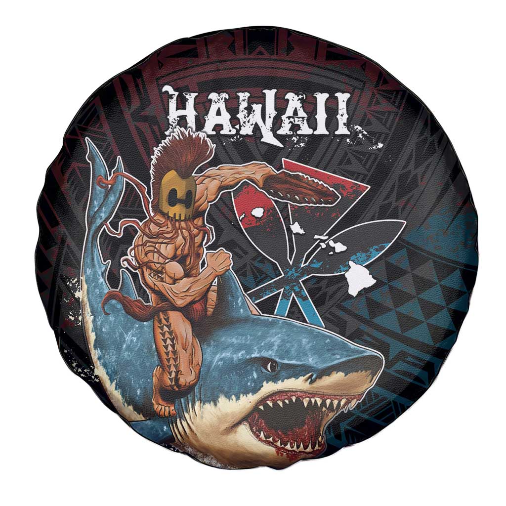 Hawaii Ikaika Spare Tire Cover Hawaiian Mythic Koa Tribal Warrior LT05 - Polynesian Pride