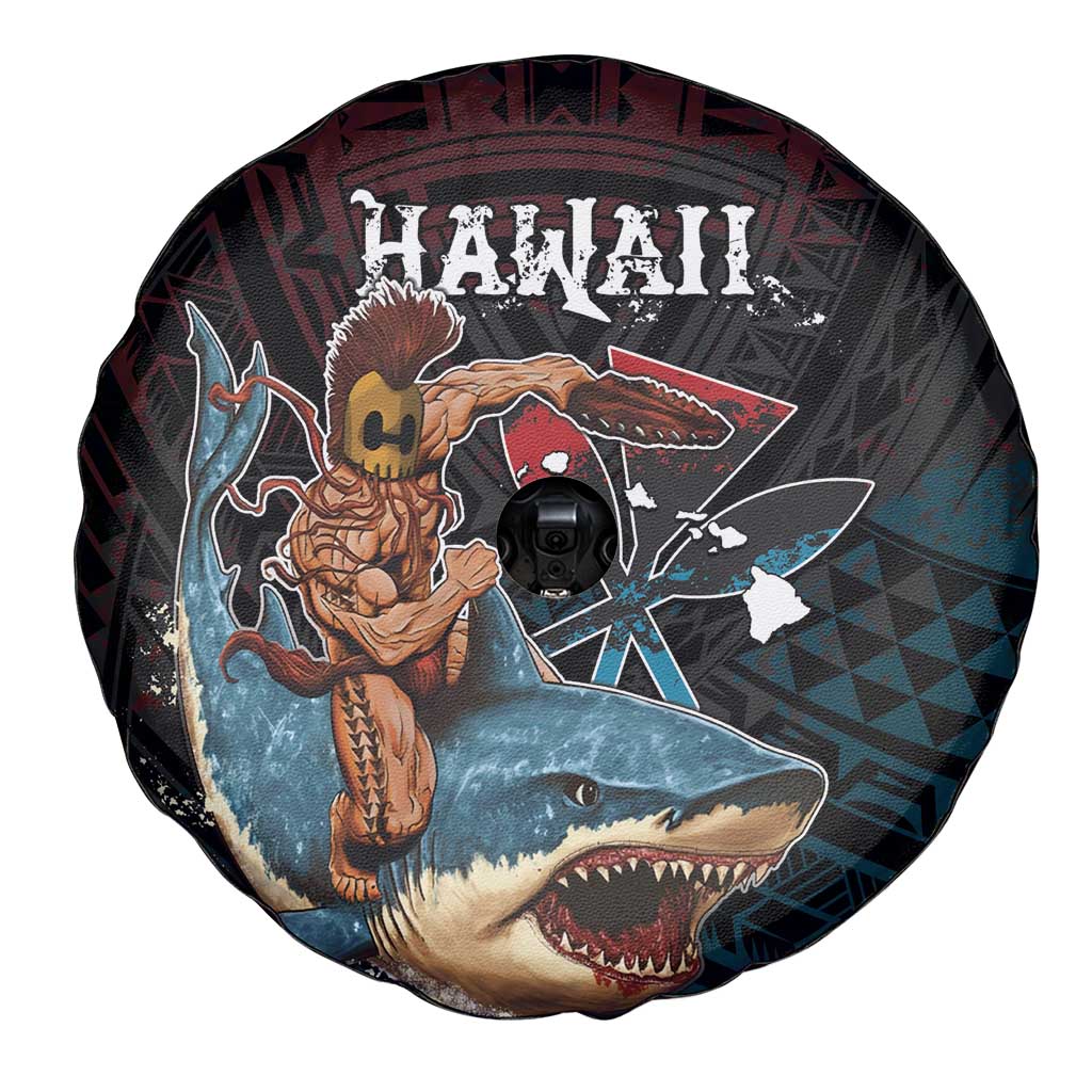 Hawaii Ikaika Spare Tire Cover Hawaiian Mythic Koa Tribal Warrior LT05 - Polynesian Pride