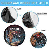 Hawaii Ikaika Spare Tire Cover Hawaiian Mythic Koa Tribal Warrior LT05 - Polynesian Pride