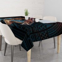 Hawaii Ikaika Tablecloth Hawaiian Mythic Koa Tribal Warrior LT05 - Polynesian Pride
