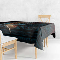 Hawaii Ikaika Tablecloth Hawaiian Mythic Koa Tribal Warrior LT05 - Polynesian Pride