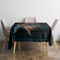 Hawaii Ikaika Tablecloth Hawaiian Mythic Koa Tribal Warrior LT05 - Polynesian Pride