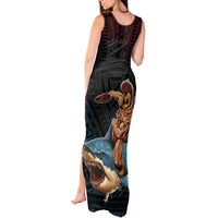 Hawaii Ikaika Tank Maxi Dress Hawaiian Mythic Koa Tribal Warrior LT05 - Polynesian Pride