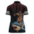 Hawaii Ikaika Women Polo Shirt Hawaiian Mythic Koa Tribal Warrior