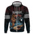 Hawaii Ikaika Zip Hoodie Hawaiian Mythic Koa Tribal Warrior