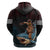 Hawaii Ikaika Zip Hoodie Hawaiian Mythic Koa Tribal Warrior