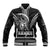 Hawaiian Ikaika Warrior Baseball Jacket Tribal Pattern