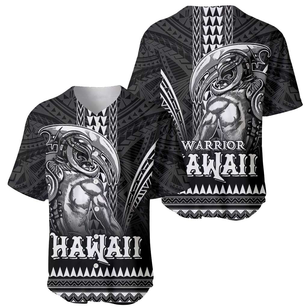 Hawaiian Ikaika Warrior Baseball Jersey Tribal Pattern LT05 - Polynesian Pride