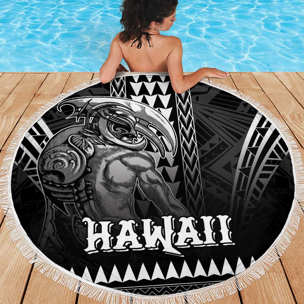 Hawaiian Ikaika Warrior Beach Blanket Tribal Pattern LT05 - Polynesian Pride