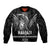 Hawaiian Ikaika Warrior Bomber Jacket Tribal Pattern