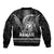 Hawaiian Ikaika Warrior Bomber Jacket Tribal Pattern