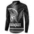 Hawaiian Ikaika Warrior Button Sweatshirt Tribal Pattern