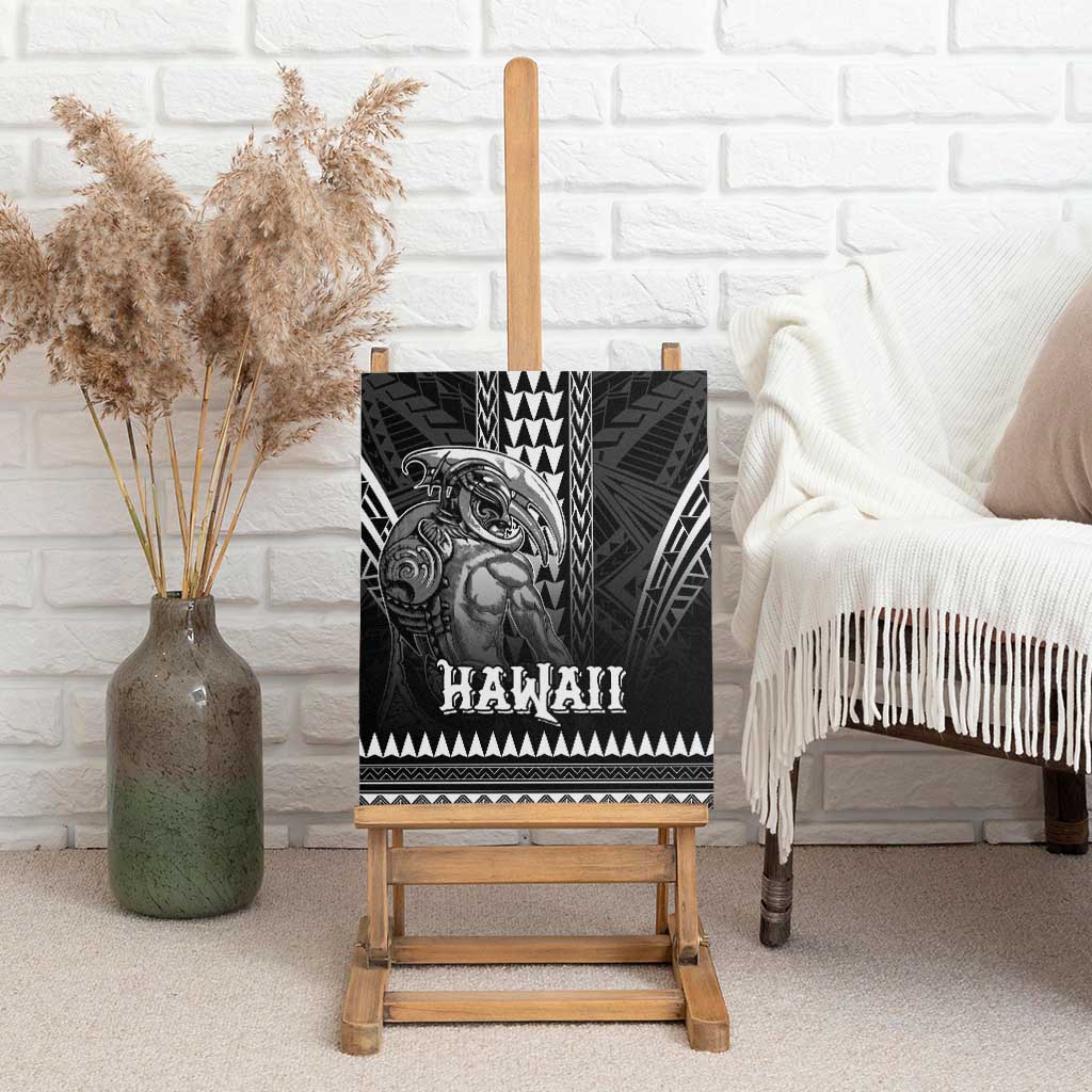 Hawaiian Ikaika Warrior Canvas Wall Art Tribal Pattern LT05 - Polynesian Pride