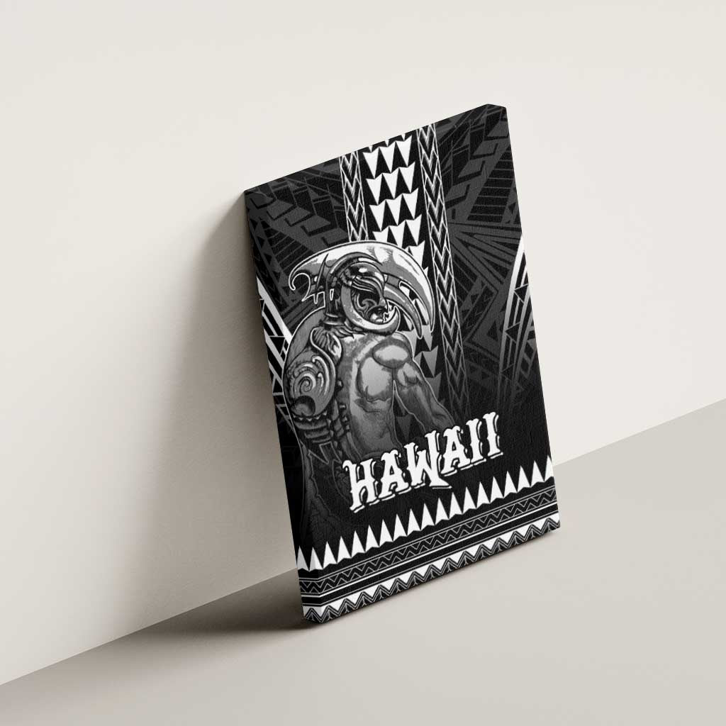 Hawaiian Ikaika Warrior Canvas Wall Art Tribal Pattern LT05 - Polynesian Pride