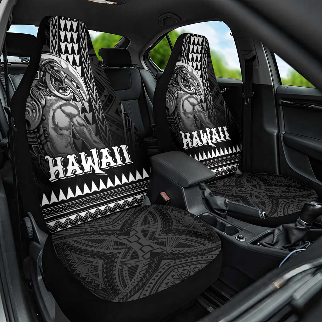 Hawaiian Ikaika Warrior Car Seat Cover Tribal Pattern LT05 One Size Black - Polynesian Pride