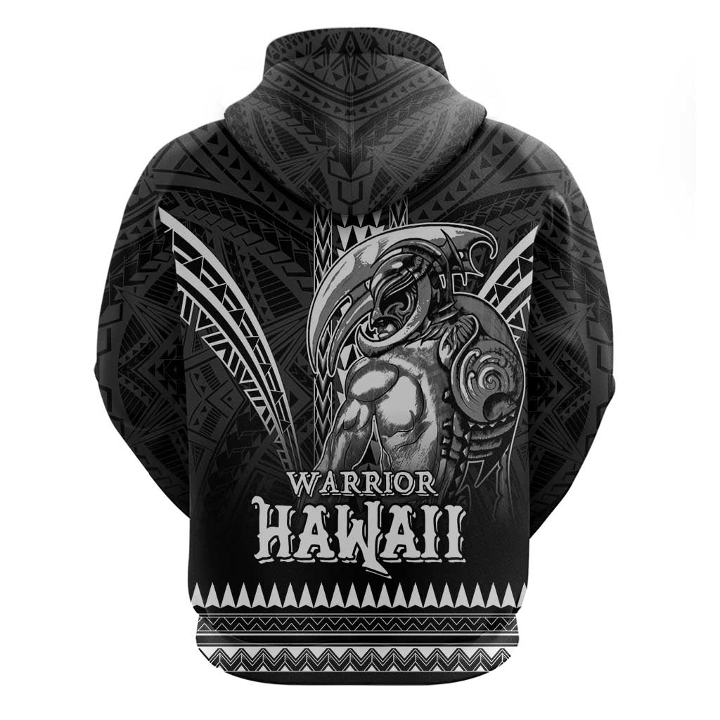 Hawaiian Ikaika Warrior Hoodie Tribal Pattern LT05 - Polynesian Pride