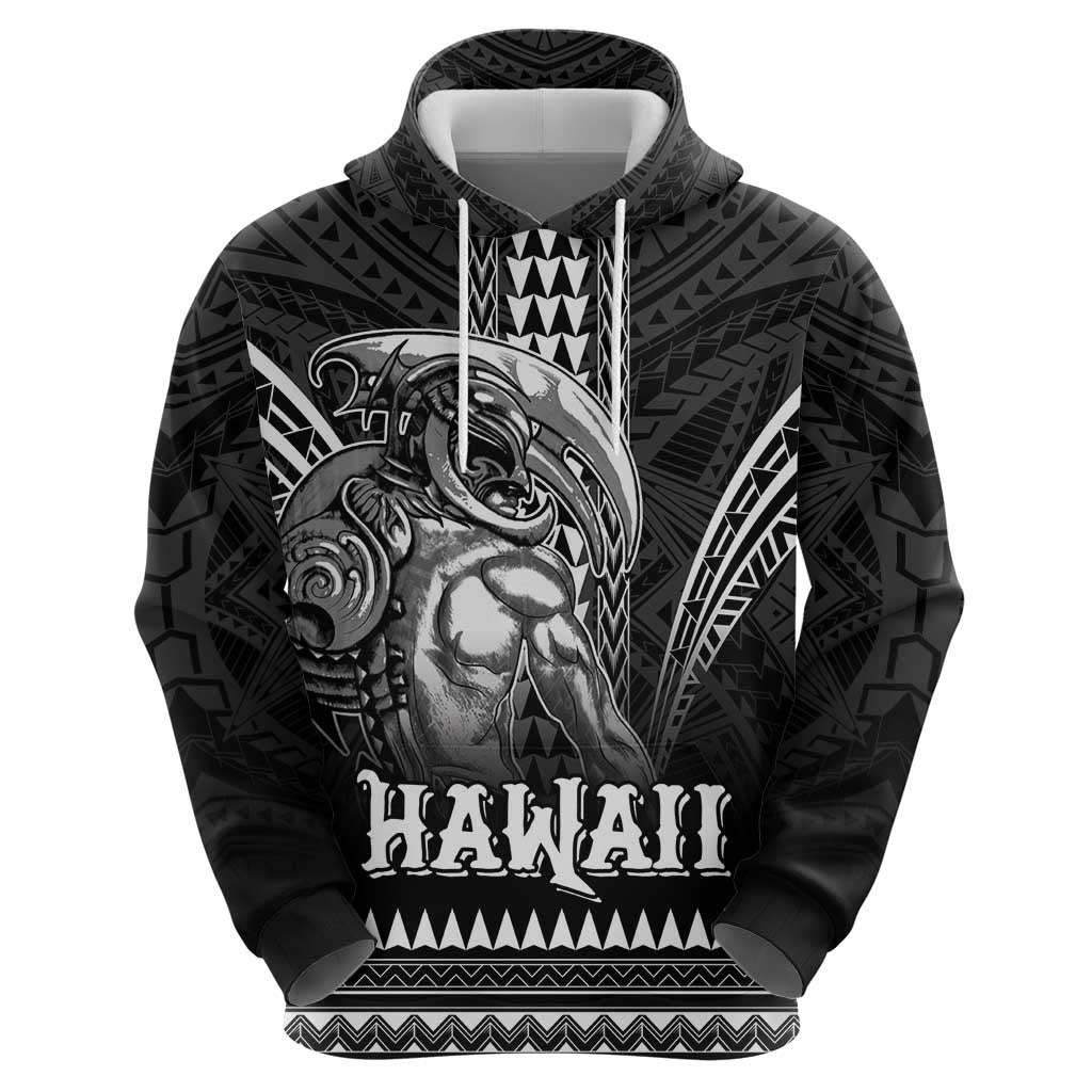 Hawaiian Ikaika Warrior Hoodie Tribal Pattern LT05 - Polynesian Pride