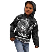 Hawaiian Ikaika Warrior Kid Hoodie Tribal Pattern LT05 - Polynesian Pride