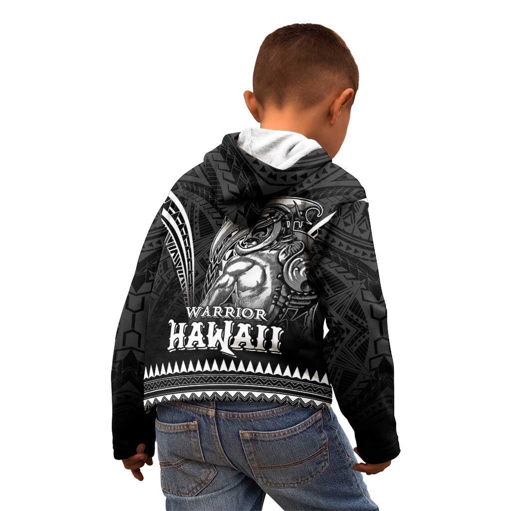 Hawaiian Ikaika Warrior Kid Hoodie Tribal Pattern LT05 - Polynesian Pride