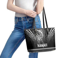 Hawaiian Ikaika Warrior Leather Tote Bag Tribal Pattern LT05 - Polynesian Pride