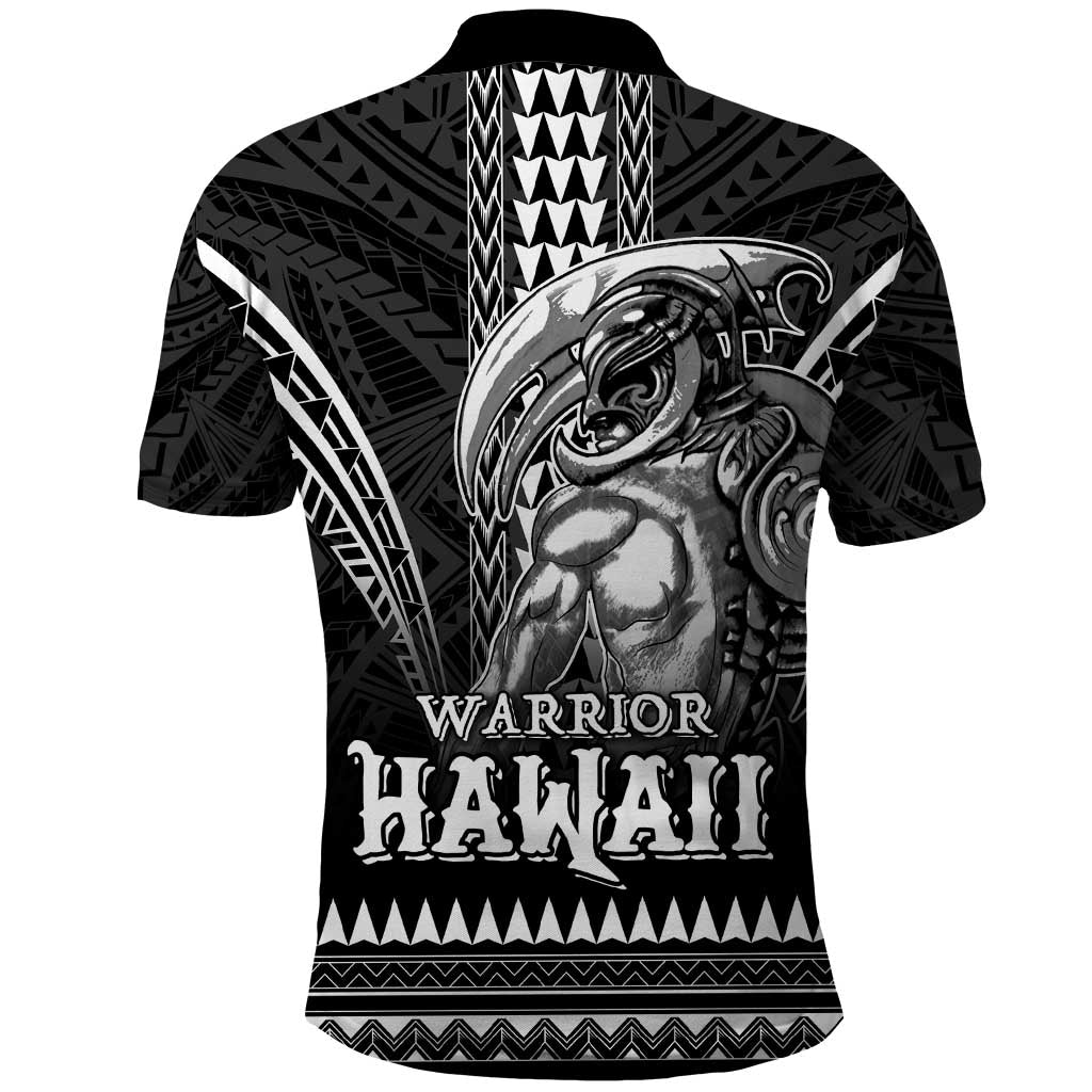 Hawaiian Ikaika Warrior Polo Shirt Tribal Pattern LT05 - Polynesian Pride