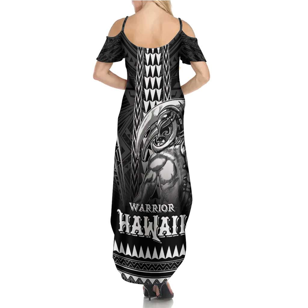 Hawaiian Ikaika Warrior Summer Maxi Dress Tribal Pattern LT05 - Polynesian Pride