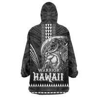 Hawaiian Ikaika Warrior Wearable Blanket Hoodie Tribal Pattern LT05 - Polynesian Pride