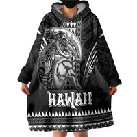 Hawaiian Ikaika Warrior Wearable Blanket Hoodie Tribal Pattern LT05 - Polynesian Pride