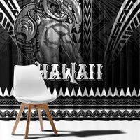 Hawaiian Ikaika Warrior Window Curtain Tribal Pattern LT05 - Polynesian Pride