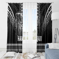 Hawaiian Ikaika Warrior Window Curtain Tribal Pattern LT05 - Polynesian Pride