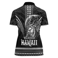 Hawaiian Ikaika Warrior Women Polo Shirt Tribal Pattern LT05 - Polynesian Pride