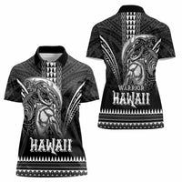 Hawaiian Ikaika Warrior Women Polo Shirt Tribal Pattern LT05 - Polynesian Pride