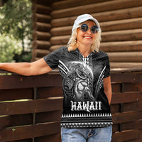 Hawaiian Ikaika Warrior Women Polo Shirt Tribal Pattern LT05 - Polynesian Pride