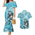 Hawaii Namaka Goddess Of The Sea Couples Matching Mermaid Dress and Hawaiian Shirt Polynesian Style LT05 Turquoise - Polynesian Pride