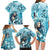 Hawaii Namaka Goddess Of The Sea Family Matching Long Sleeve Bodycon Dress and Hawaiian Shirt Polynesian Style LT05 - Polynesian Pride