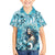 Hawaii Namaka Goddess Of The Sea Family Matching Long Sleeve Bodycon Dress and Hawaiian Shirt Polynesian Style LT05 Son's Shirt Turquoise - Polynesian Pride