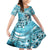 Hawaii Namaka Goddess Of The Sea Family Matching Mermaid Dress and Hawaiian Shirt Polynesian Style LT05 Daughter's Dress Turquoise - Polynesian Pride