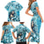 Hawaii Namaka Goddess Of The Sea Family Matching Short Sleeve Bodycon Dress and Hawaiian Shirt Polynesian Style LT05 - Polynesian Pride