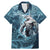 Hawaiian Shark God Kamohoalii Family Matching Mermaid Dress and Hawaiian Shirt Polynesian Style LT05 Dad's Shirt - Short Sleeve Blue - Polynesian Pride