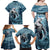 Hawaiian Shark God Kamohoalii Family Matching Off Shoulder Maxi Dress and Hawaiian Shirt Polynesian Style LT05 - Polynesian Pride